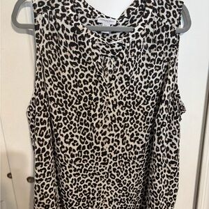 Leopard Print Sleeveless Top